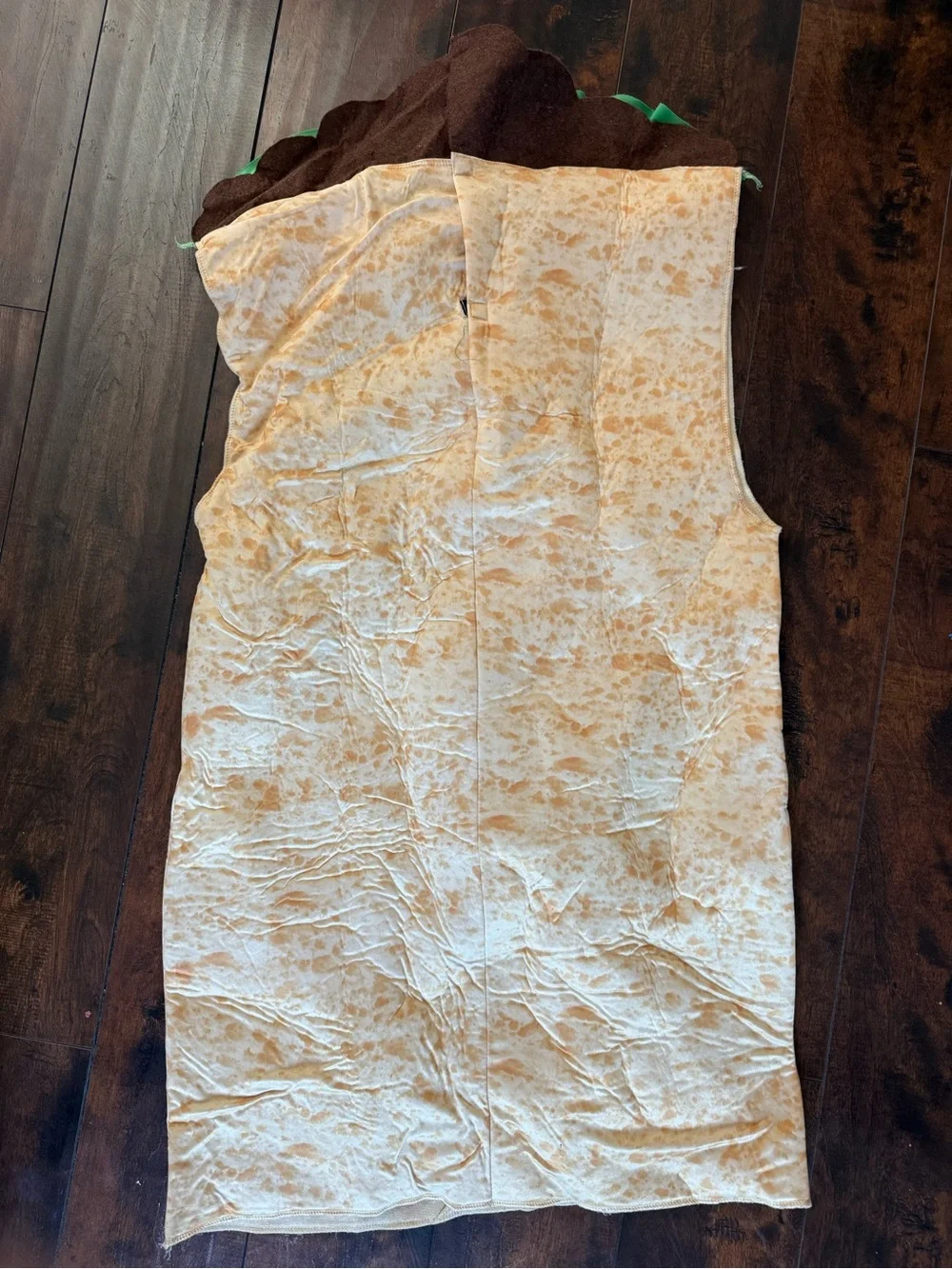 Adult Taco Costume - Green & Tan Taco Shell Costume
